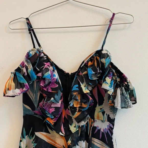 Floral Ruffle Maxi Dress - Picture 4 of 7